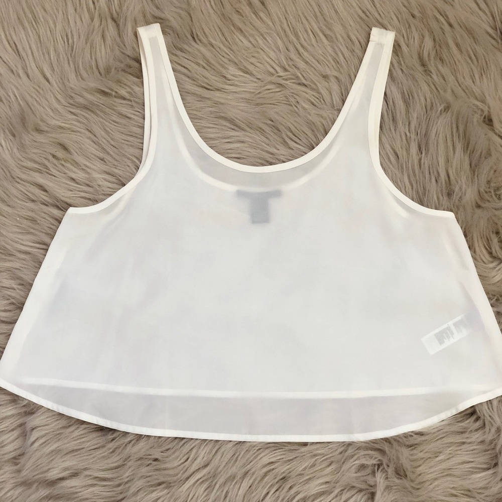 White crop top
